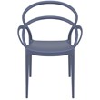Compamia Mila Dining Arm Chair in Dark Gray