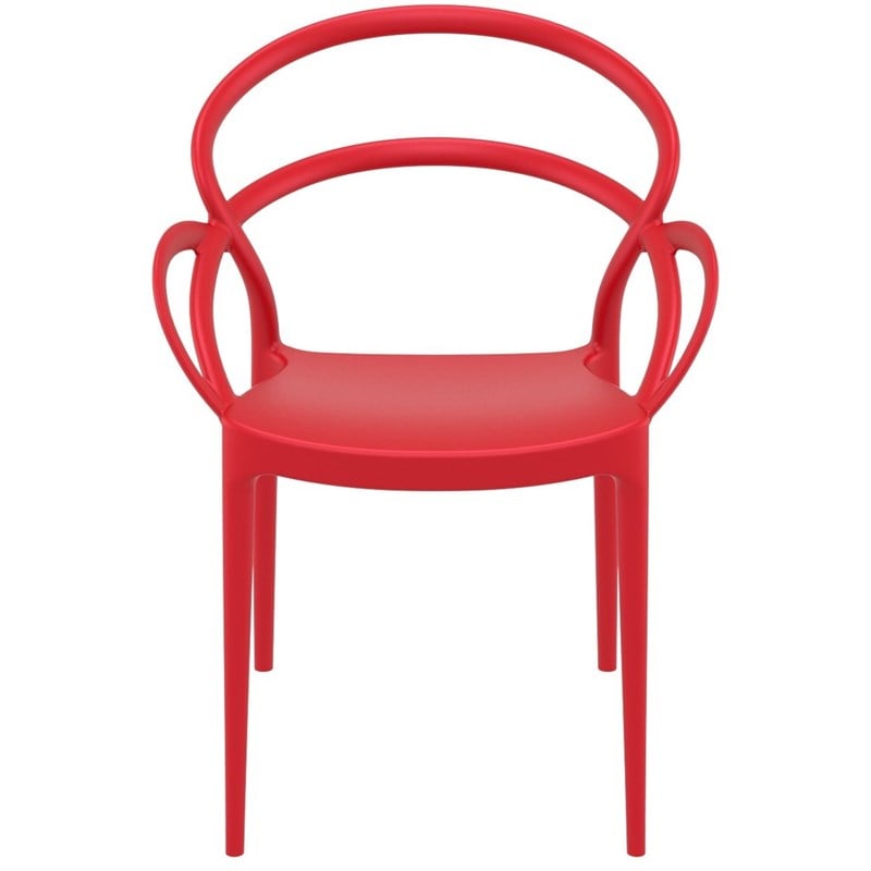 Compamia Mila Dining Arm Chair in Red