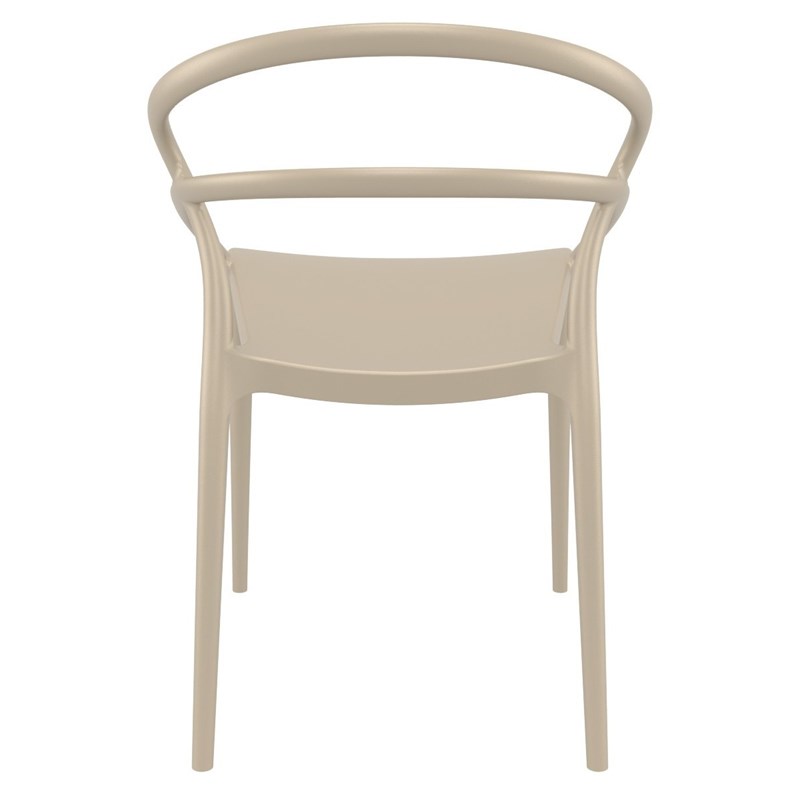 Compamia Pia Patio Dining Chair in Taupe