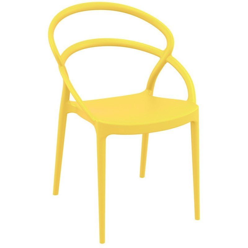 Compamia Pia Patio Dining Chair in Yellow