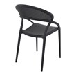 Compamia Sunset Patio Dining Chair in Black