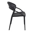 Compamia Sunset Patio Dining Chair in Black