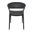 Compamia Sunset Patio Dining Chair in Black