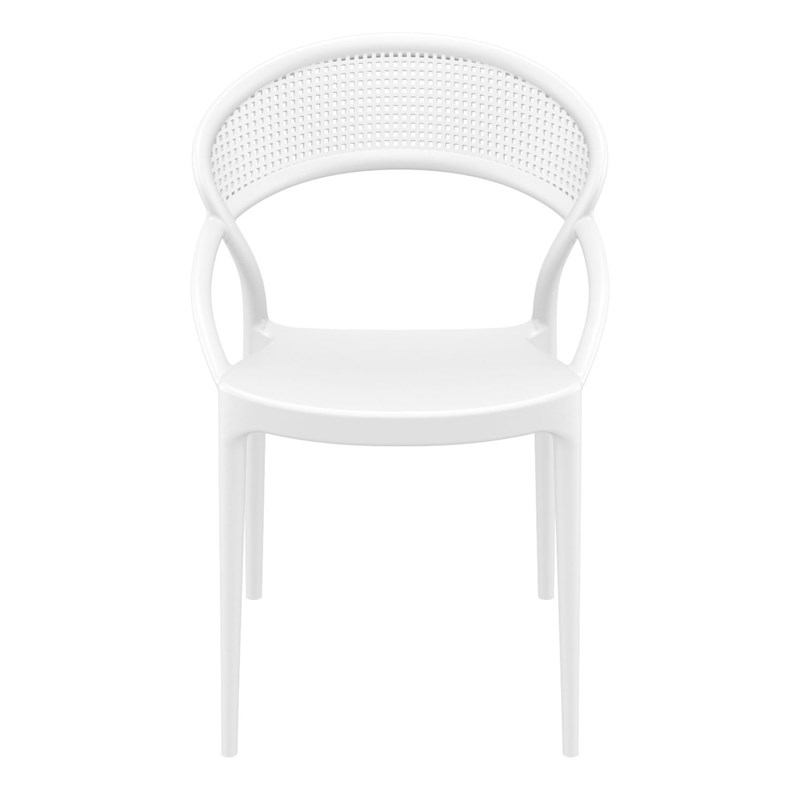 Compamia Sunset Patio Dining Chair in White