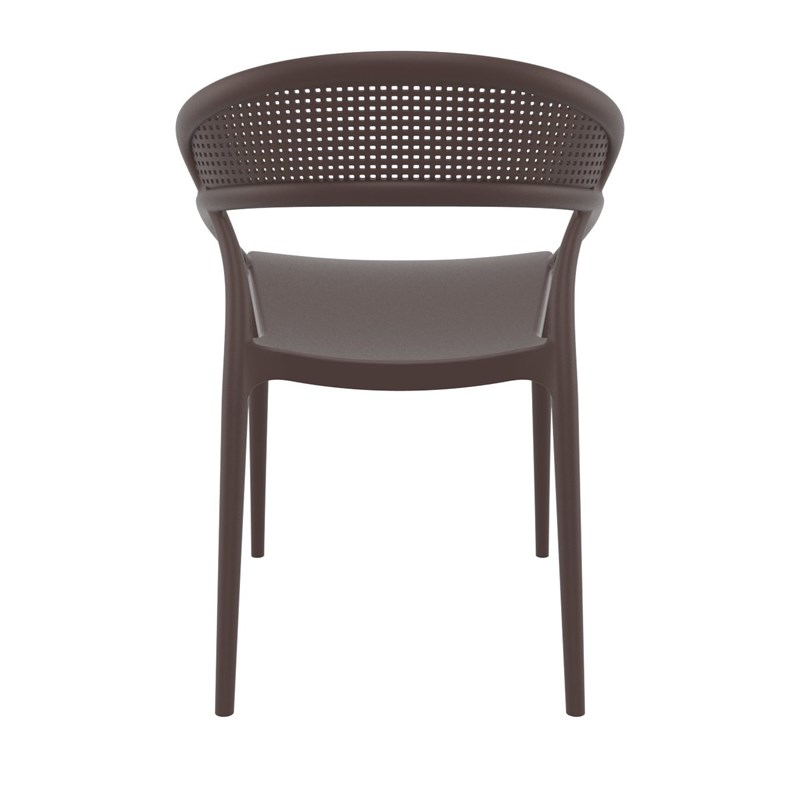 Compamia Sunset Patio Dining Chair in Brown