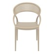 Compamia Sunset Patio Dining Chair in Taupe