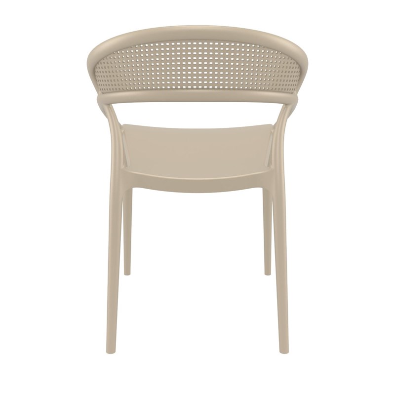 Compamia Sunset Patio Dining Chair in Taupe