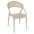 Compamia Sunset Patio Dining Chair in Taupe