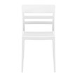 Compamia Moon Patio Dining Chair in White Glossy White