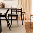 Compamia Moon Patio Dining Chair in Black Transparent Clear