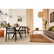 Compamia Moon Patio Dining Chair in Black Transparent Clear