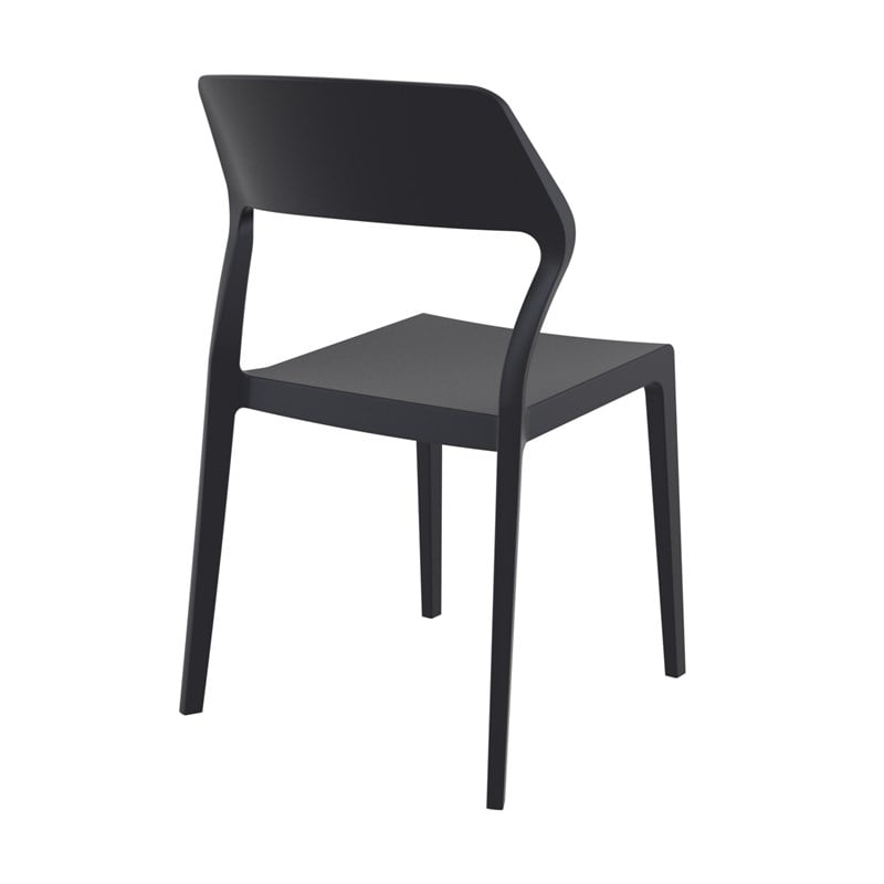 Compamia Snow Patio Dining Chair in Black