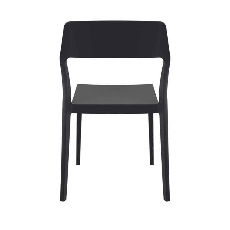 Compamia Snow Patio Dining Chair in Black