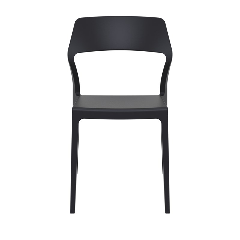 Compamia Snow Patio Dining Chair in Black