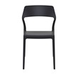 Compamia Snow Patio Dining Chair in Black
