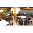 Compamia Snow Patio Dining Chair in Black
