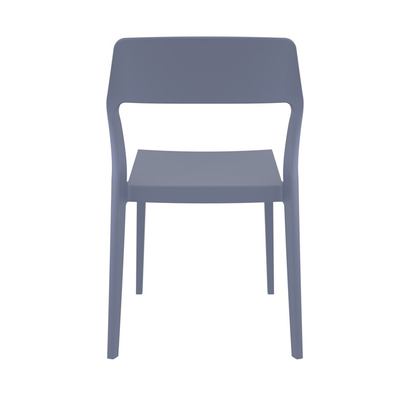 Compamia Snow Patio Dining Chair in Dark Gray