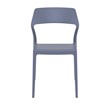 Compamia Snow Patio Dining Chair in Dark Gray