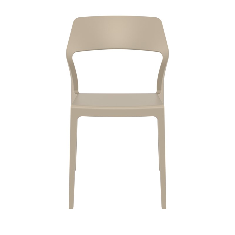 Compamia Snow Patio Dining Chair in Taupe