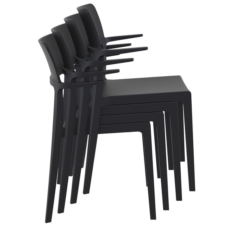Compamia Plus Arm Chair in Black
