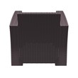 Compamia Monaco Outdoor Club Chair in Brown with Cushion