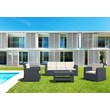 Compamia Monaco Outdoor Club Chair in Dark Gray with Cushion