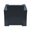 Compamia Monaco Outdoor Club Chair in Dark Gray with Cushion