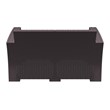 Compamia Monaco Outdoor Loveseat in Brown with Cushion