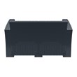 Compamia Monaco Outdoor Loveseat in Dark Gray with Cushion