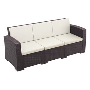 Compamia Monaco Outdoor Sofa in Brown with Cushion