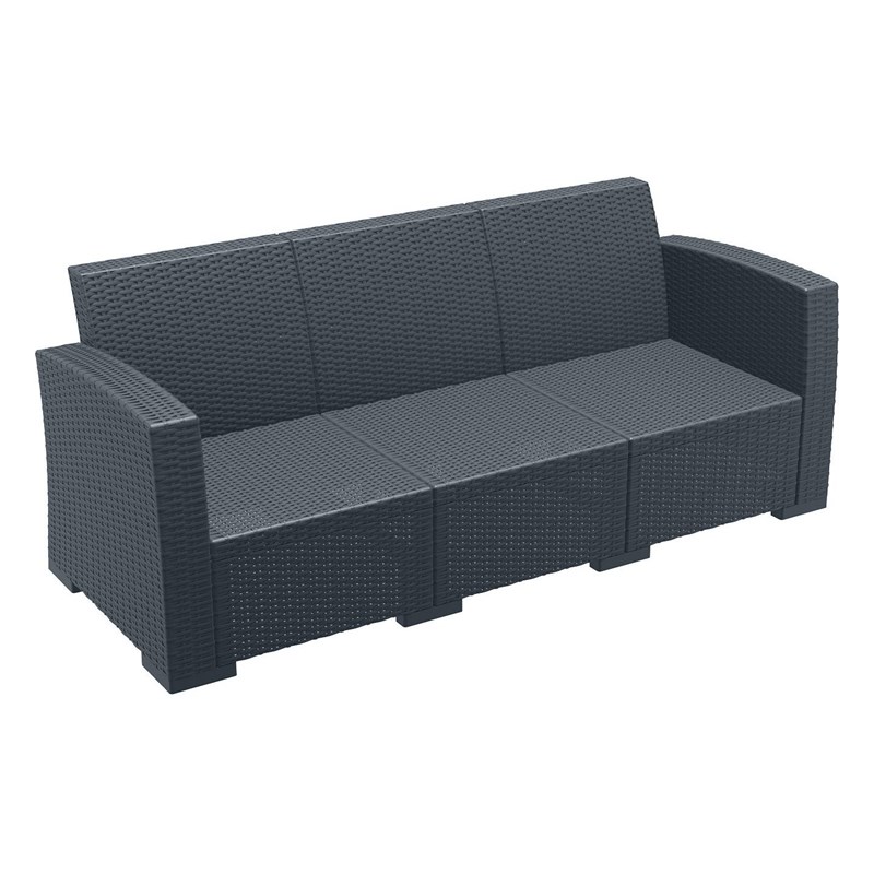 Compamia Monaco Outdoor Sofa in Dark Gray with Cushion
