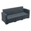 Compamia Monaco Outdoor Sofa in Dark Gray with Cushion