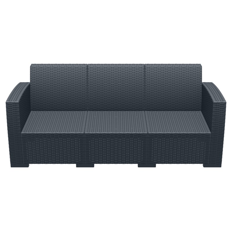 Compamia Monaco Outdoor Sofa in Dark Gray with Cushion