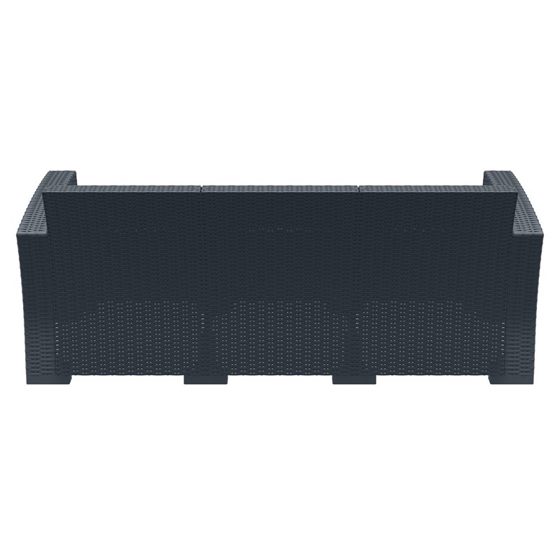 Compamia Monaco Outdoor Sofa in Dark Gray with Cushion