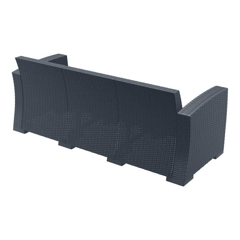 Compamia Monaco Outdoor Sofa in Dark Gray with Cushion
