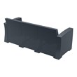 Compamia Monaco Outdoor Sofa in Dark Gray with Cushion