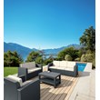 Compamia Monaco Outdoor Sofa in Dark Gray with Cushion