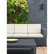 Compamia Monaco Outdoor Sofa in Dark Gray with Cushion