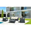 Compamia Monaco Outdoor Sofa in Dark Gray with Cushion