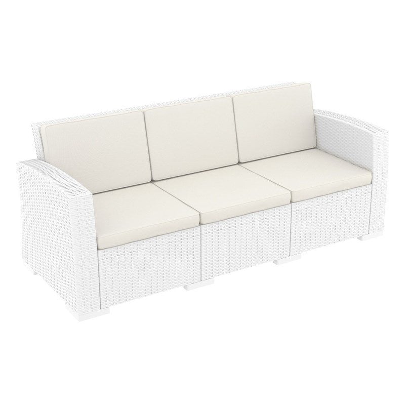 Compamia Monaco Outdoor Sofa in White with Cushion