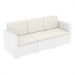 Compamia Monaco Outdoor Sofa in White with Cushion