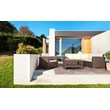 Compamia Monaco 5 Piece Outdoor Sectional in Brown with Cushion