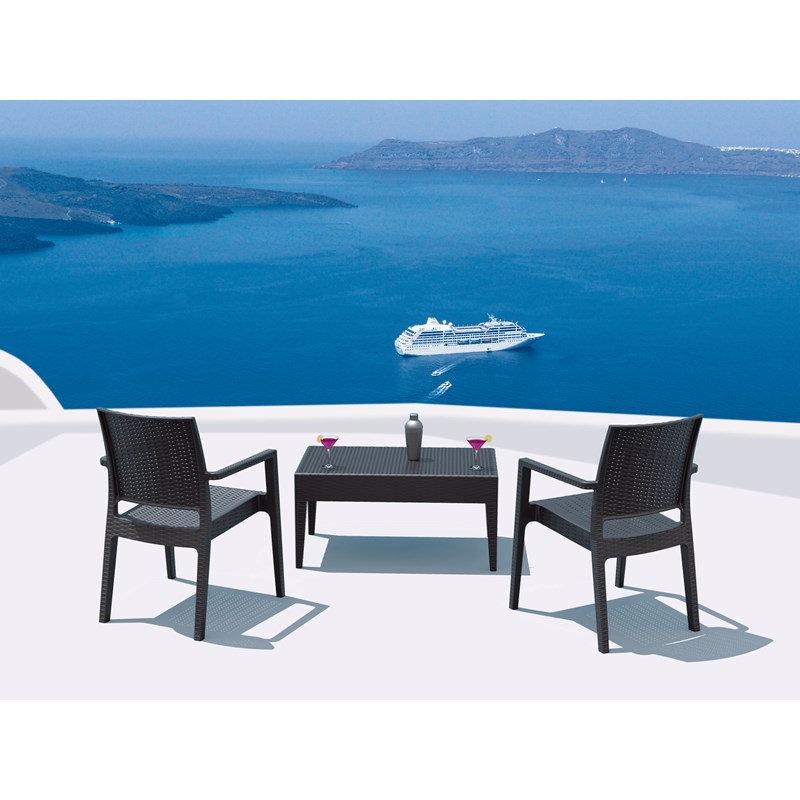 Compamia Miami Coffee Table in Dark Gray