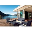 Compamia Miami 6 Piece Patio Sofa Set in Dark Gray