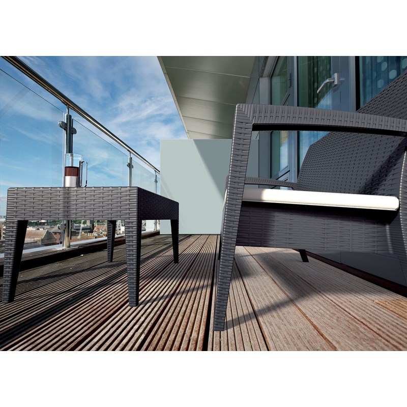 Compamia Miami 6 Piece Patio Sofa Set in Dark Gray