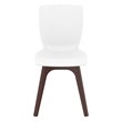 Compamia Mio Dining Side Chair in Brown and White