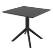Compamia Sky 3 Piece Patio Bistro Set in Black
