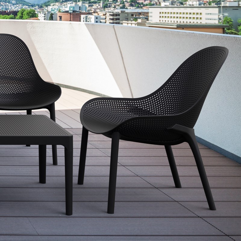 Compamia Sky Patio Chair in Black