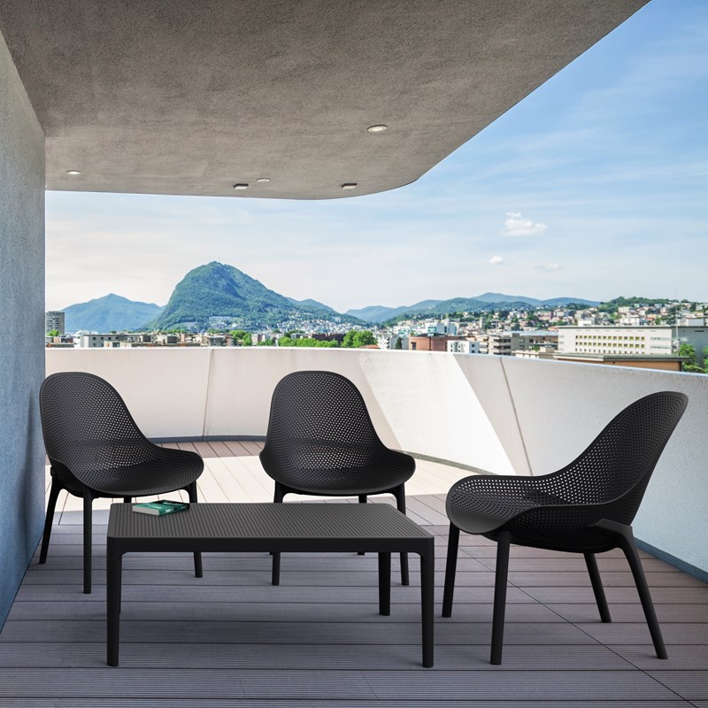 Compamia Sky Patio Chair in Black