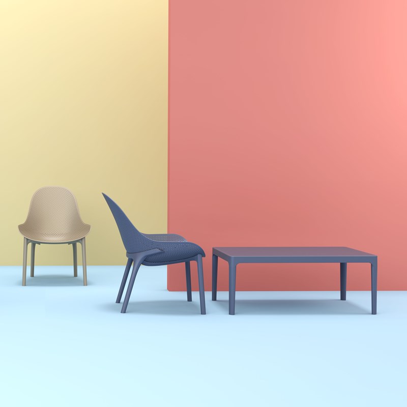 Compamia Sky Patio Chair in Dark Gray
